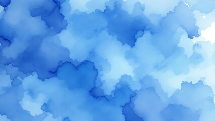 Fototapeta premium Aqua ocean sea blue watercolor paper texture, background for overlay