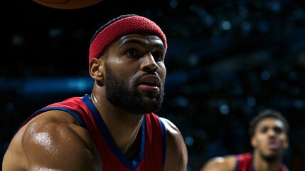 Basketball player in action