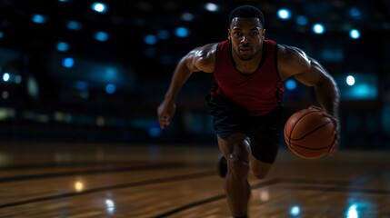 Basketball player in action