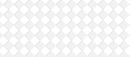 Fototapeta premium Diamond shape pattern background with gradient effect | Modern seamless 3d pattern design with white and gray color | Geometric pattern design with vector line shape