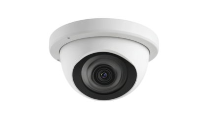 Surveillance camera, transparent background