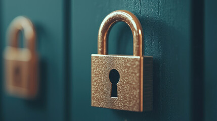 Securing peace of mind locking mechanism close-up indoor setting high-quality image focused view security concept