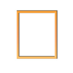 Border gold photo frame card isolated transparent PNG backgrounds design