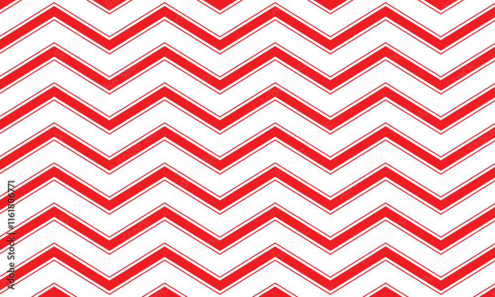 Aufkleber abstract simple red thin and bold wave line pattern can be used background.