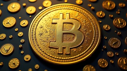 Bitcoin clock countdown cryptocurrency trends digital market analysis financial insights virtual environment close-up concept