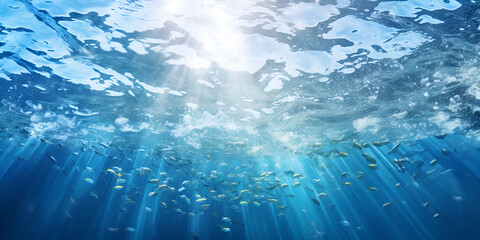 Exploring the Underwater World: Coral Reefs with Mesmerizing Sun Rays
