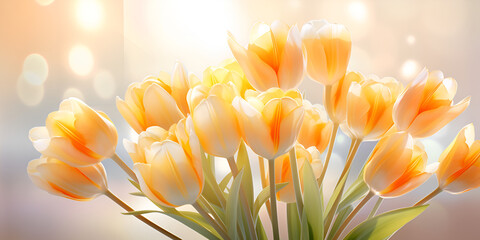 Aesthetic Beauty of yellow Lily Blossoms Set Against a Perfect White Background