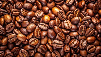 Close up of freshly roasted coffee beans for a background, coffee, beans, close up, fresh, roasted, texture, brown, aromatic