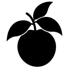 Creative loquat silhouette vector art