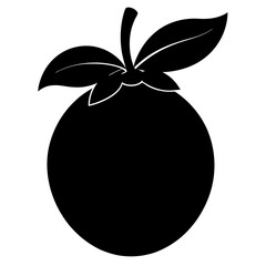 Creative loquat silhouette vector art