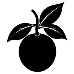 Creative loquat silhouette vector art