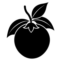 Creative loquat silhouette vector art
