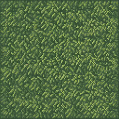 Vintage green rug with intricate pattern design