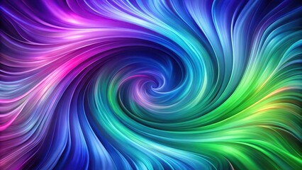Obraz premium Vibrant swirls of purple blue green hues blending together in a dynamic abstract background , purple, abstract, purple