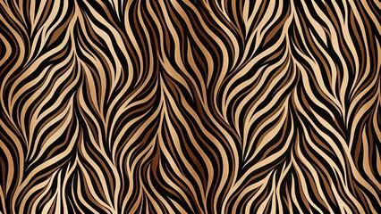 A seamless background with a zebra skin pattern in shades of brown and black