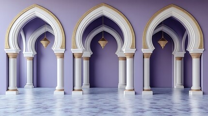 Elegant Islamic Architecture Interior Design With Arches