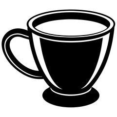 Cup silhouette vector