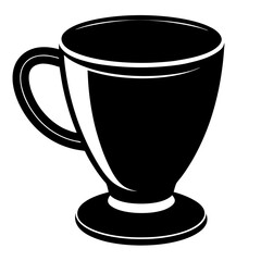 Cup silhouette vector