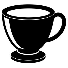 Cup silhouette vector