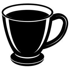 Cup silhouette vector