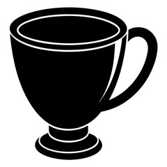 Cup silhouette vector