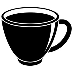Cup silhouette vector