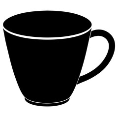 Cup silhouette vector