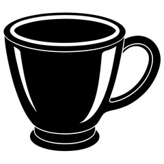 Cup silhouette vector