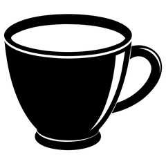 Cup silhouette vector