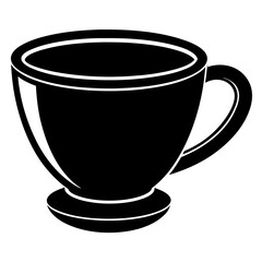 Cup silhouette vector