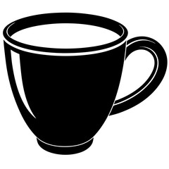 Cup silhouette vector
