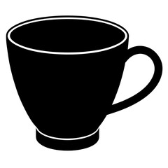 Cup silhouette vector