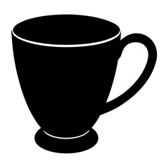 Cup silhouette vector