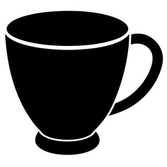 Cup silhouette vector