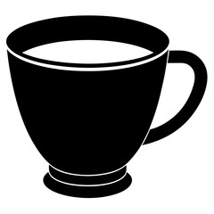 Cup silhouette vector