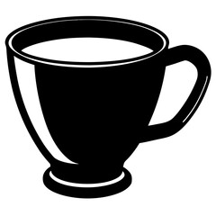 Cup silhouette vector