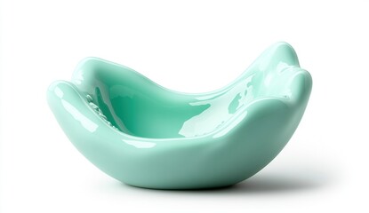 Unique Mint Green Ceramic Dish