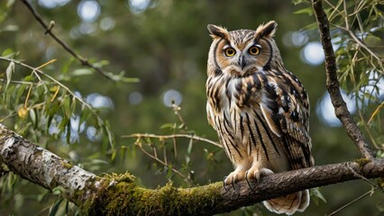 Obraz premium owl on branch