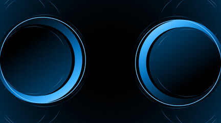 3d circle double shape abstract background design | Geometric background design with circle stroke and thin line | Corporate background with color design
