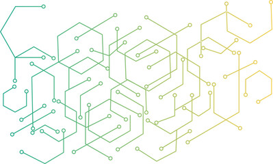 Abstract high-tech technology Circuit board background. Vector illustration