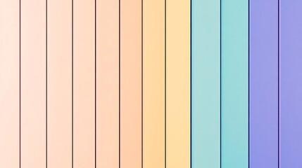 Pastel Vertical Stripes Mockup: Softly Graded Color Palette Illustration. AI Generated