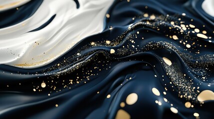 Abstract Gold and Blue Marble Stone Texture Background