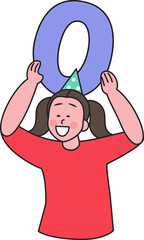 People in New Year's celebration moment, fun action, 2025