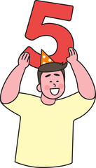 People in New Year's celebration moment, fun action, 2025