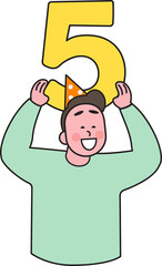 People in New Year's celebration moment, fun action, 2025