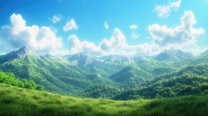 Fototapeta premium Stunning Mountain Sunrise Over Untamed Wilderness