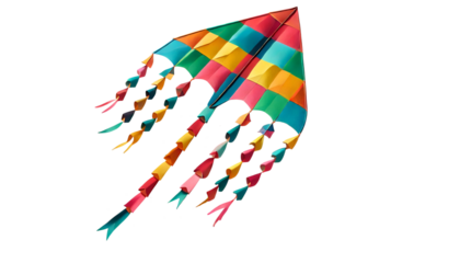 PNG Transparent art of colorful kite's abstract 