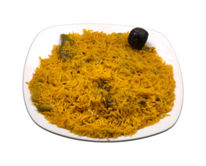 Majboos biryani rice served in a plate