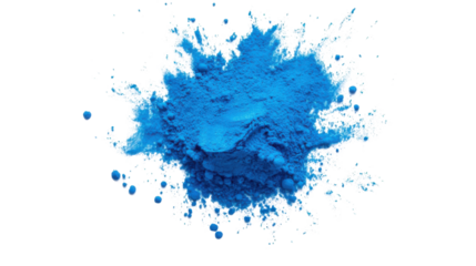 Powder explosion transparent background