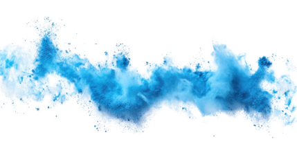 Powder explosion transparent background